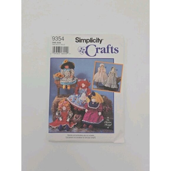 Simplicity 9354 Dolls and Clothes Sewing Craft Pattern Uncut Blaine Heigl - Picture 1 of 8